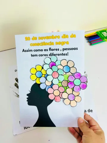 Dia da Consciência Negra – Atividades Educação Infantil em PDF — amostra 4: ✅ Ilustrações infantis para desenvolver…