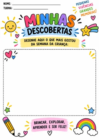 Dia da Criança: Kit de Atividades, Desafios e Passaporte da Alegria — amostra 4: Kit para organizar a Semana da Criança com…