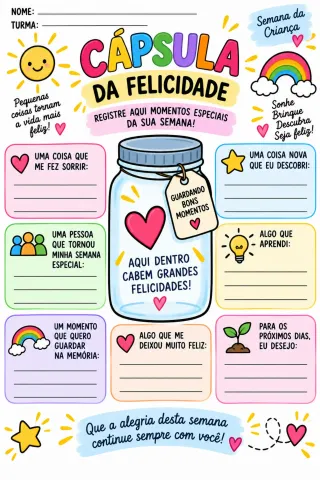 Dia da Criança: Kit de Atividades, Desafios e Passaporte da Alegria — amostra 6: Kit para organizar a Semana da Criança com…