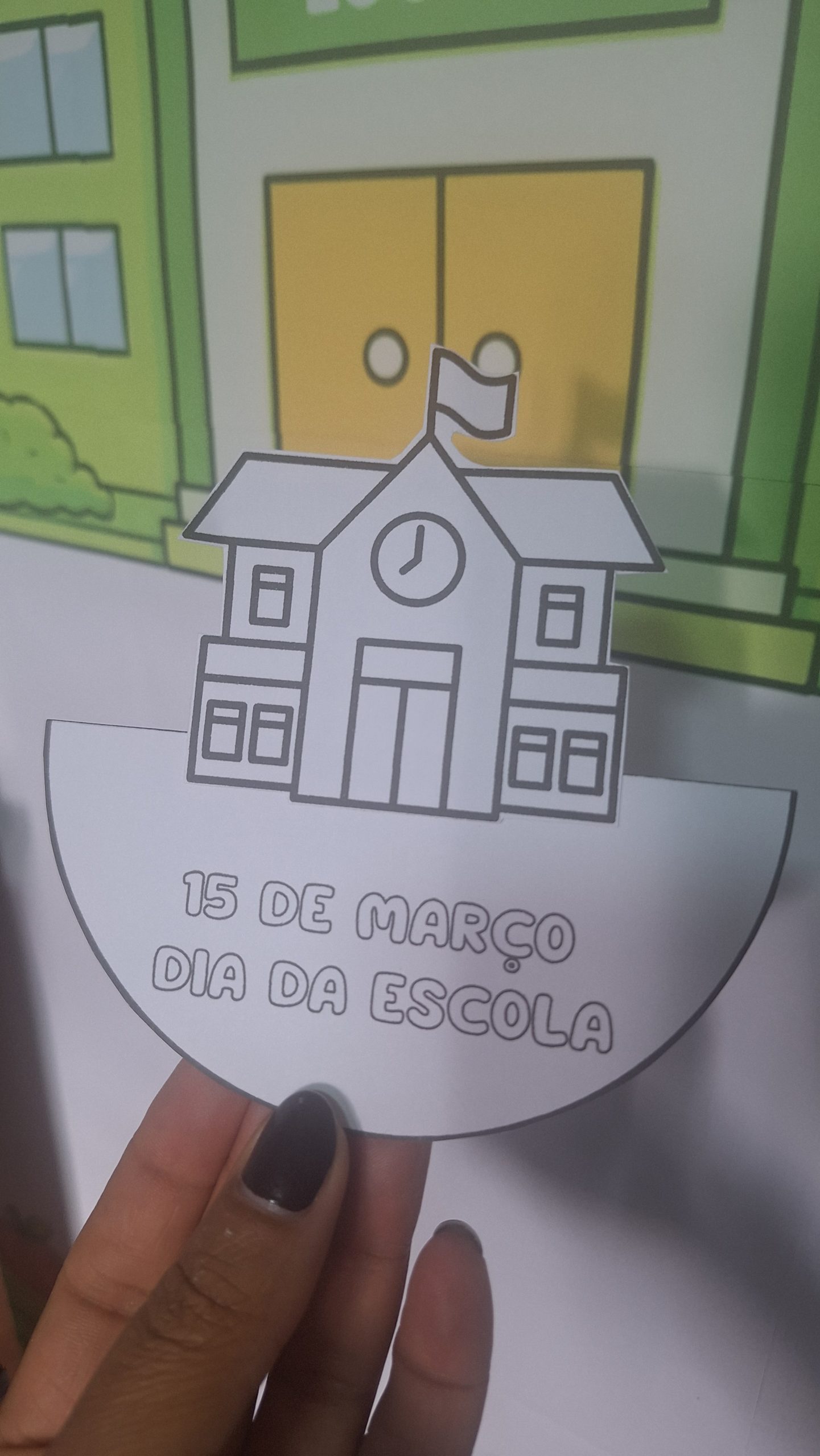 Dia da Escola – Atividades para Imprimir (15 de março) – Atividade Pedagógica — amostra 2: 🎯 Habilidades trabalhadas