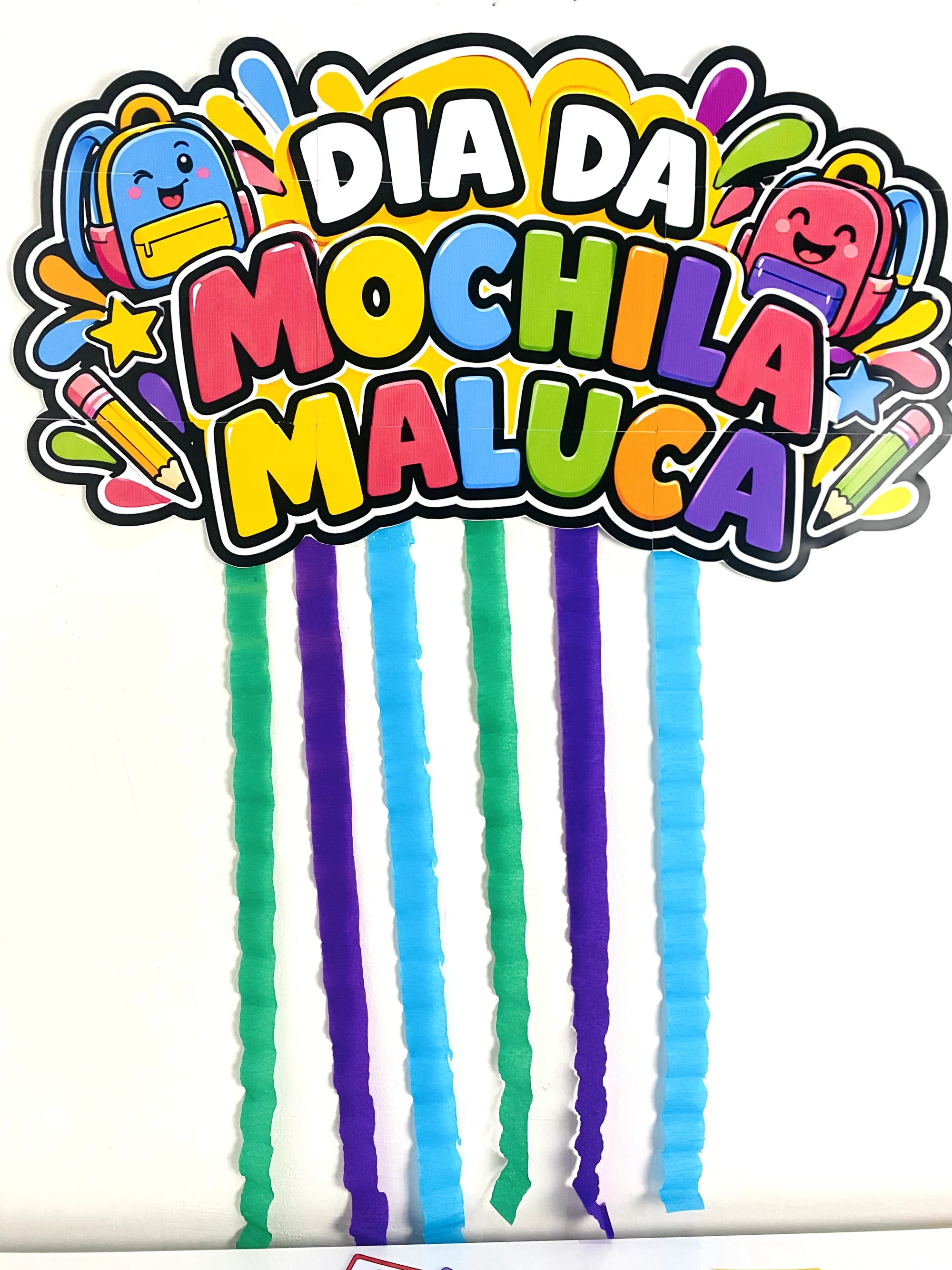 Dia da Mochila Maluca – Kit com Painel, Certificado e Votação para Imprimir — amostra 3: Kit Dia da Mochila Maluca com…