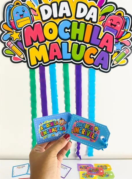 Dia Da Mochila Maluca – Um dia De Muita Criatividade — amostra 1: Prepare uma brincadeira divertida e diferente para deixar…