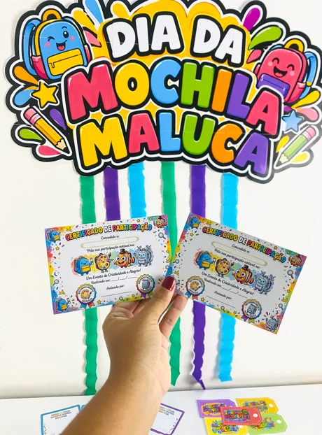 Dia Da Mochila Maluca – Um dia De Muita Criatividade — amostra 3: 🏷️ Tags para presentear os alunos com as mochilas mais…