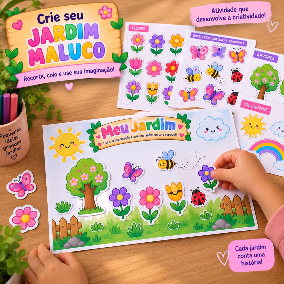 Dia da Primavera Crie Seu Jardim Maluco — Kit de Atividade para a Primavera — Atividades para Todas as séries: Transforme a…
