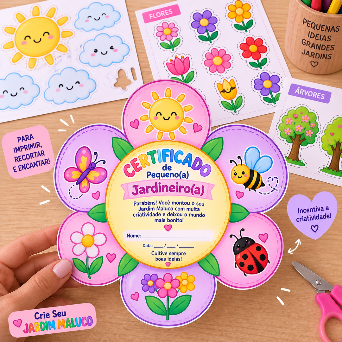 Dia da Primavera Crie Seu Jardim Maluco — Kit de Atividade para a Primavera — amostra 1: Transforme a chegada da primavera…