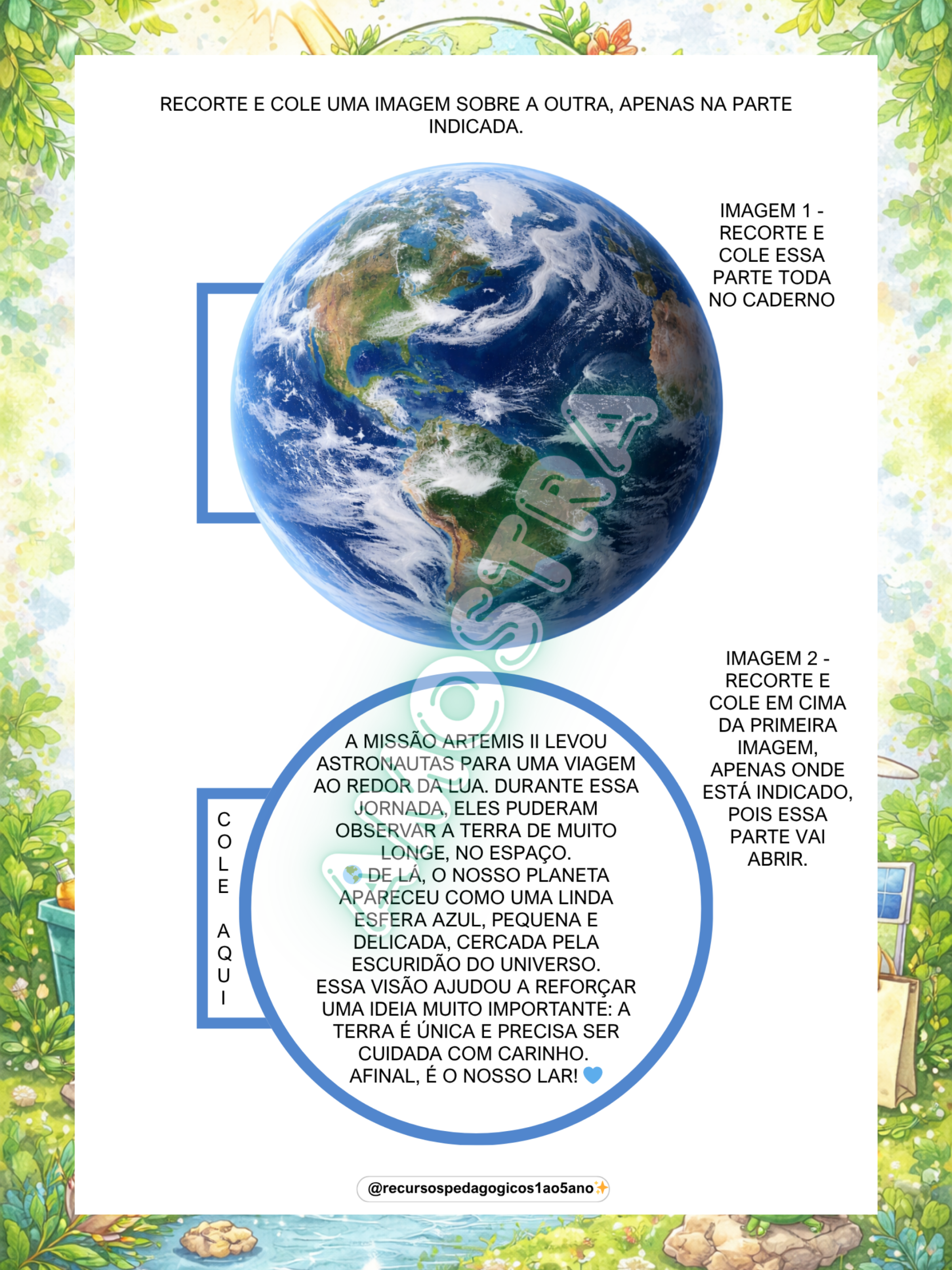 Dia da Terra – Consciência Ambiental na Escola! – PDF para Imprimir | 5º ano — amostra 5: Dia da Terra – Consciência…