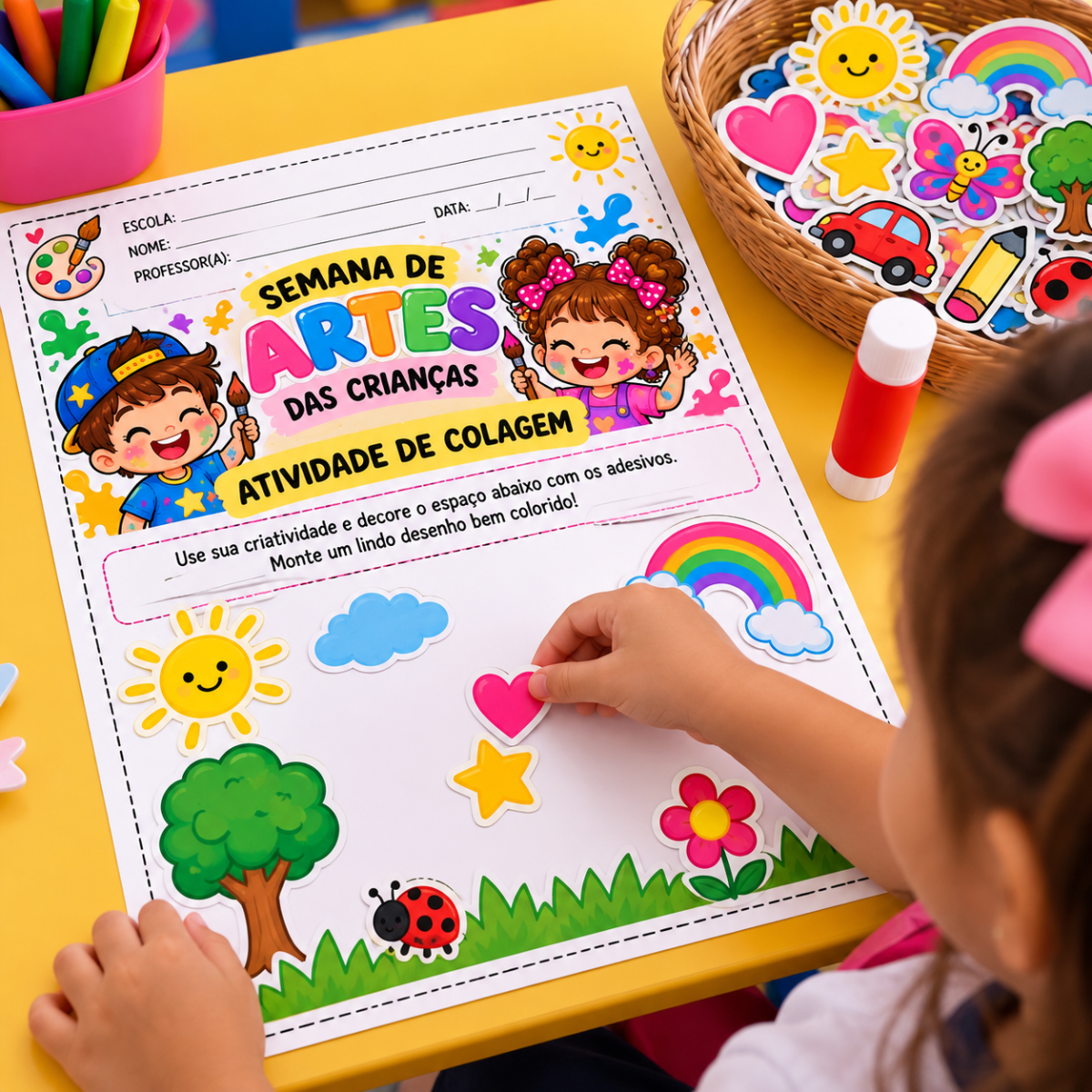 Dia das crianças | Atividades Lúdicas Infantil Pintura — Atividades para Educação Infantil: Livrinho de Atividades para o…