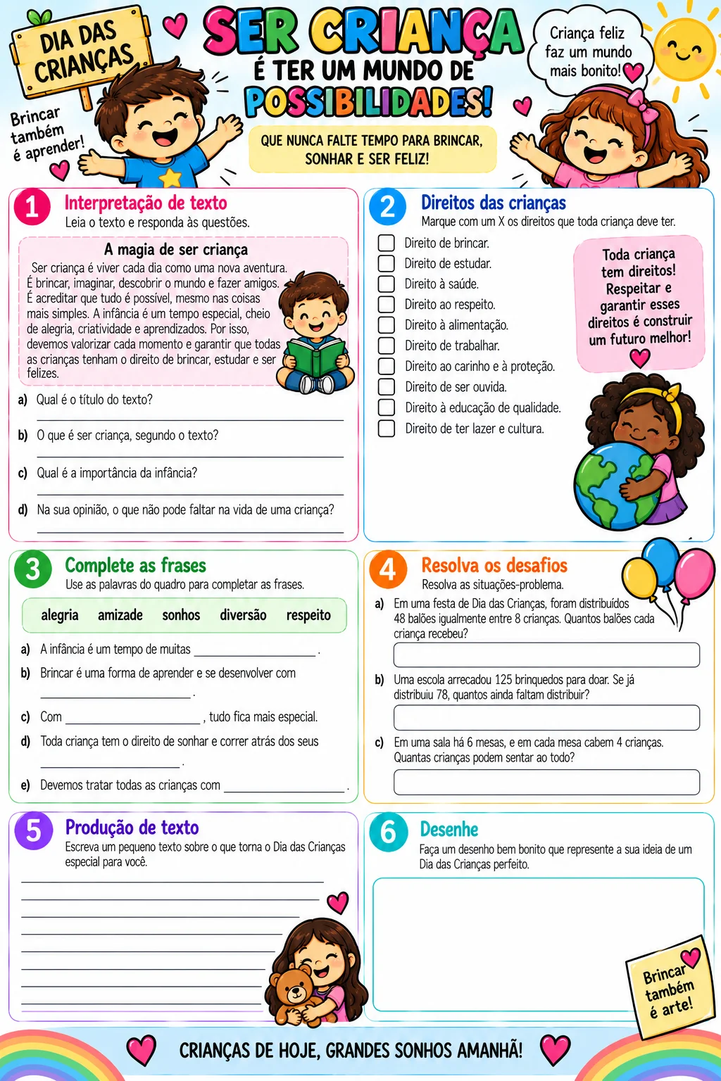 Dia das Crianças Atividades para 4º e 5º Ano Uma Viagem pela Infância — amostra 3: 💡 Como trabalhar em sala de aula?