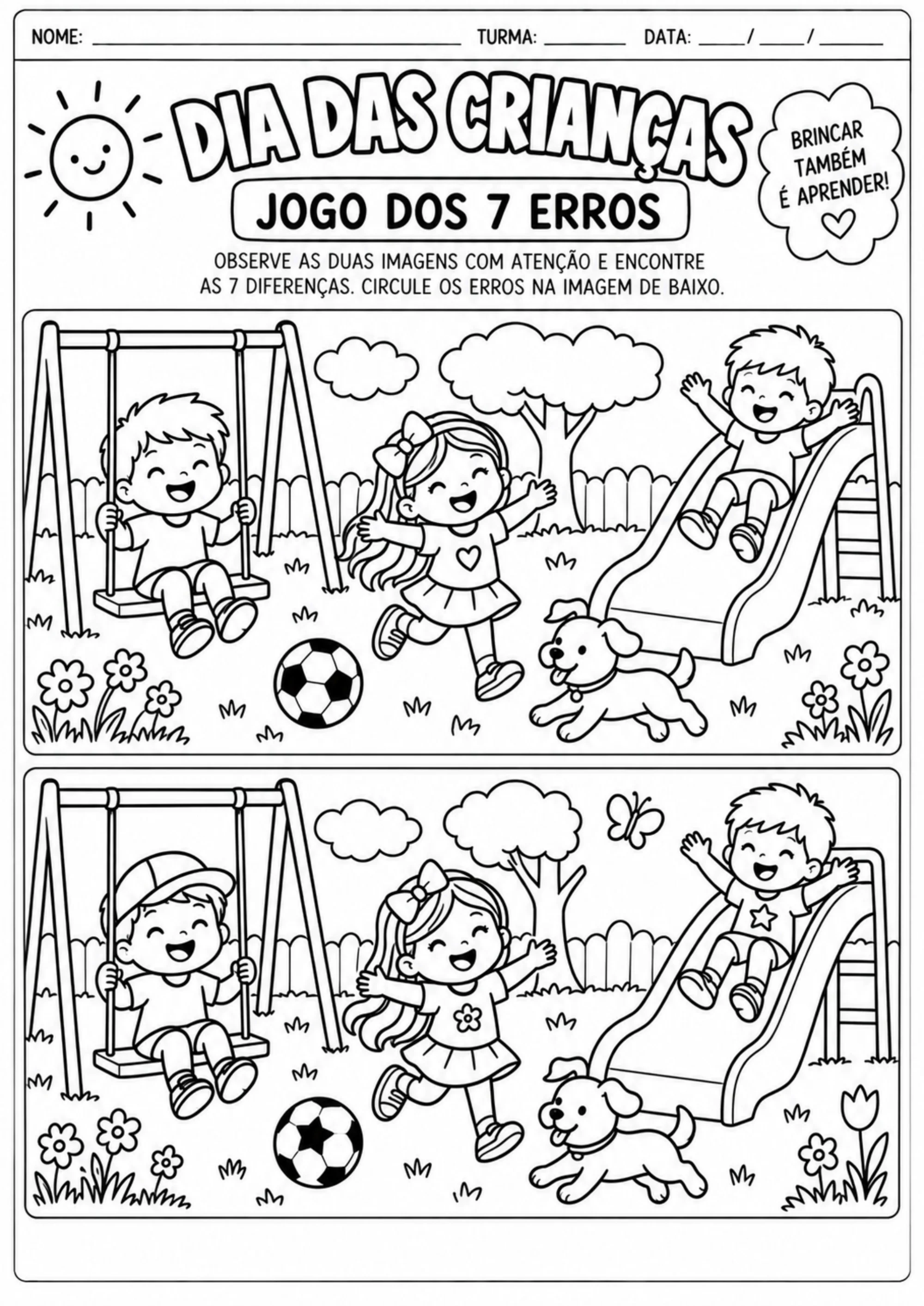 Dia das Crianças: Kit com 12 Atividades Pedagógicas para Imprimir — amostra 3: Um kit completo com 12 atividades lúdicas e… Dia das Crianças: Kit com 12 Atividades Pedagógicas para Imprimir — amostra 3: Um kit completo com 12 atividades lúdicas e…