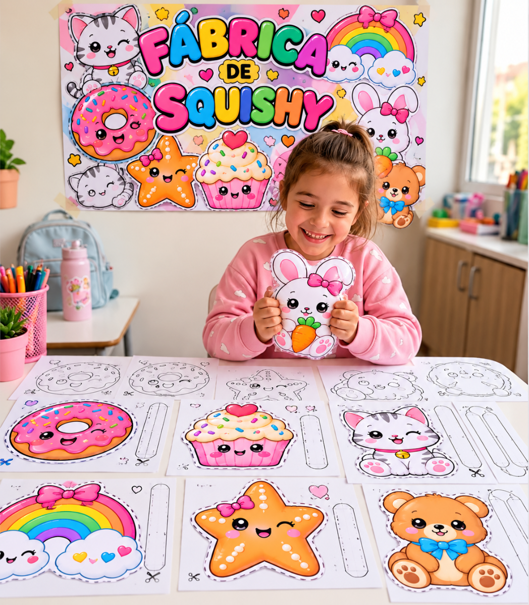 Dia das Crianças – Kit de Squishies | Imprima, Monte e Brinque — Atividades para Todas as séries: Prepare uma lembrancinha…