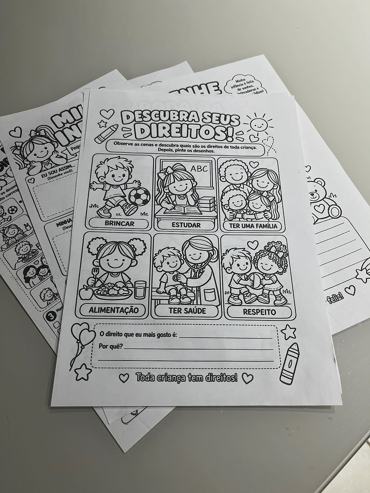 Dia das crianças kit minha infância, meus direitos | Educação Infantil e Anos Iniciais — amostra 1: Sobre o DIA DAS…