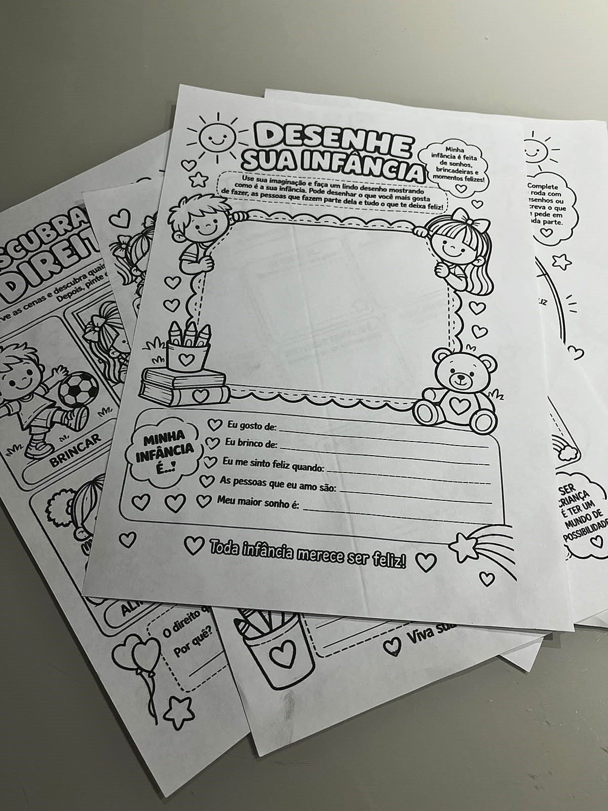 Dia das crianças kit minha infância, meus direitos | Educação Infantil e Anos Iniciais — amostra 3: DIA DAS CRIANÇAS KIT…