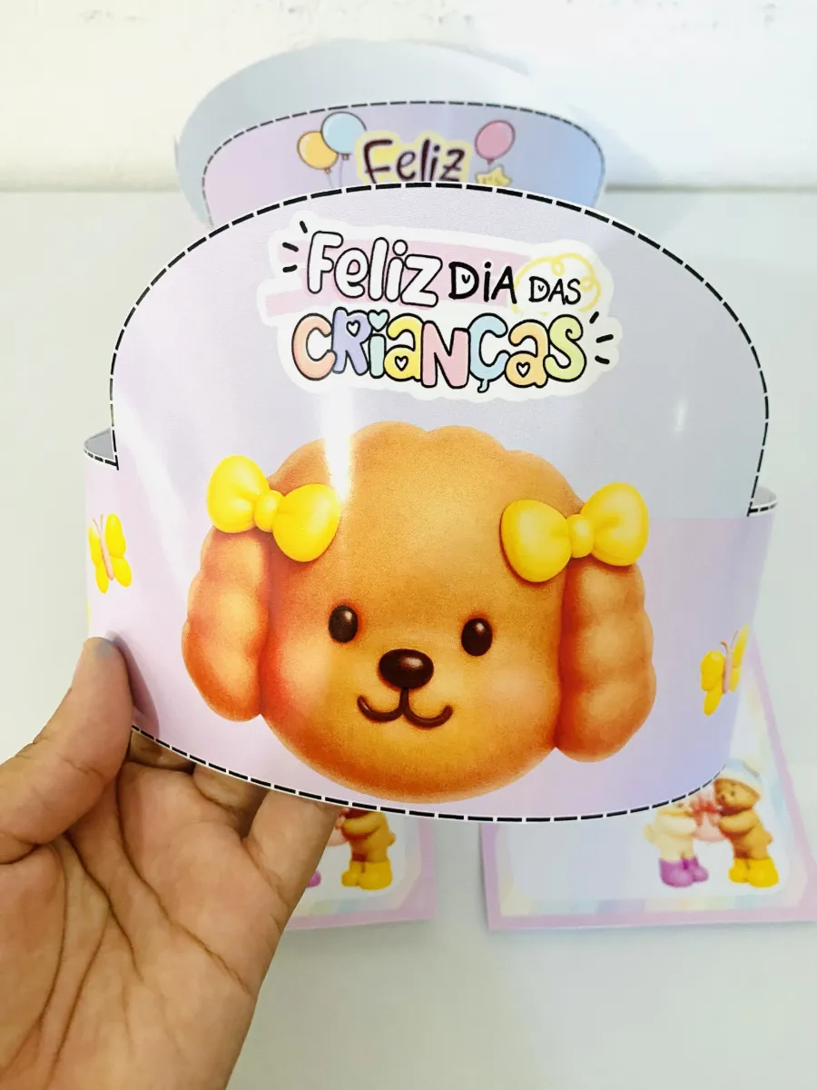 Dia das Crianças: Lembrancinhas para Imprimir e Encantar — amostra 3: Lembrancinha fofa para o Dia das Crianças com tema…