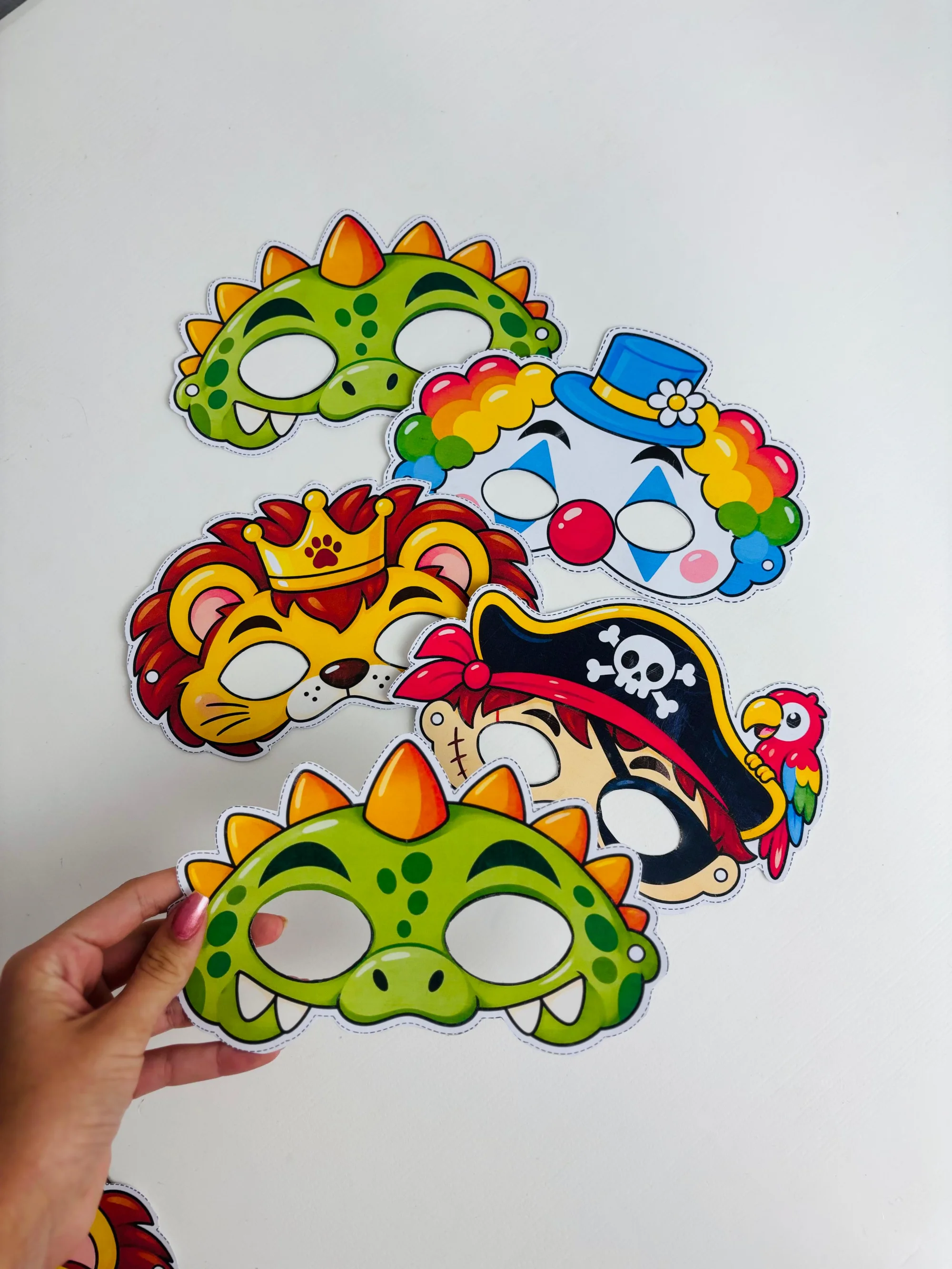 Dia das Crianças: Máscaras Divertidas — amostra 7: Kit com máscaras divertidas prontas para imprimir, recortar e utilizar…