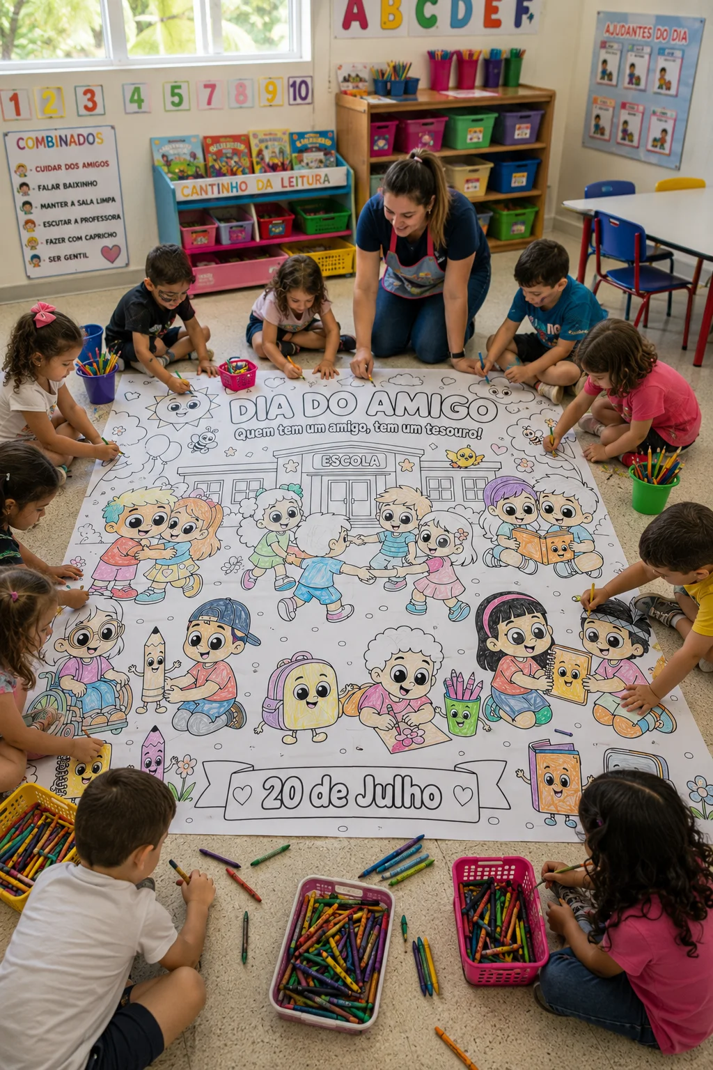 Dia do amigo-Painel – Material Pedagógico — capa do material