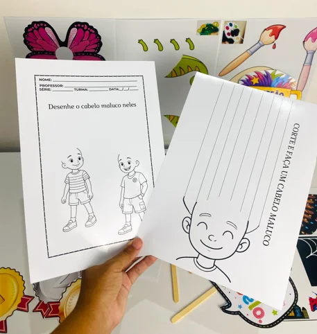 Dia Do cabelo Maluco – Recurso Completo e Divertido — amostra 2: Este material foi pensado para deixar a brincadeira ainda…