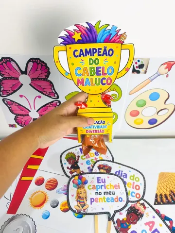 Dia do Cabelo Maluco - Semana da Criança — amostra 2: Prepare uma experiência super divertida para seus alunos com um…