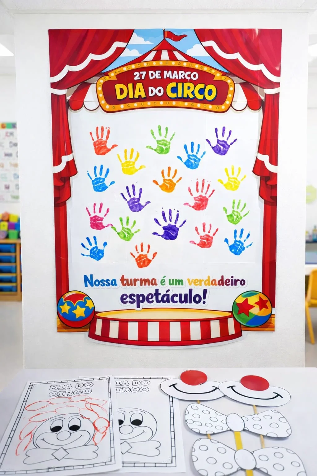 DIA DO CIRCO – PAINEL COLABORATIVO UM ESPETACULO! — Alfabetização para Educação Infantil: 🎪✨ DIA DO CIRCO – PAINEL…