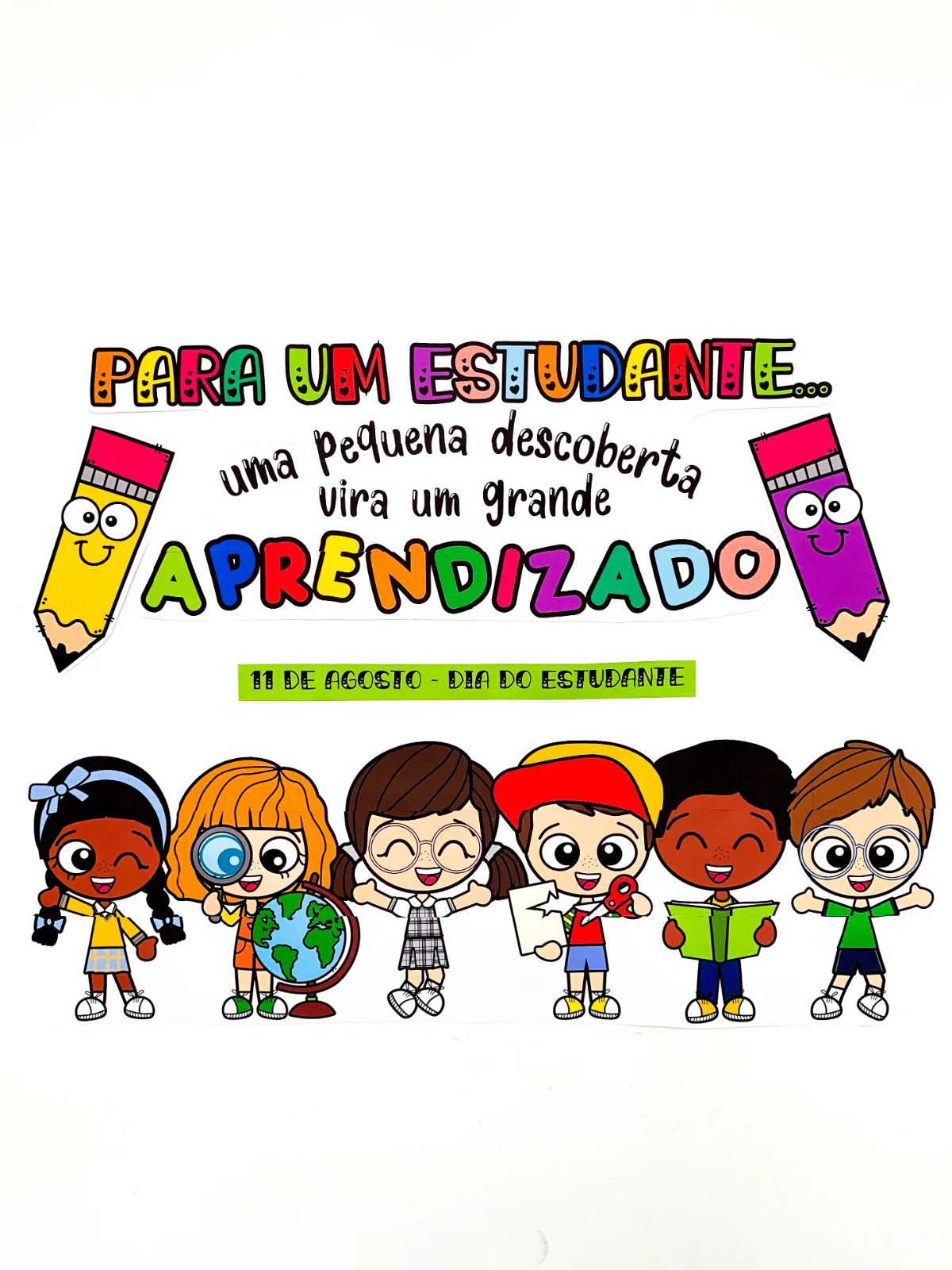 Dia do Estudante - Lembrancinhas, Painel e Atividades! — amostra 2: Comemore o Dia do Estudante de forma especial com um…