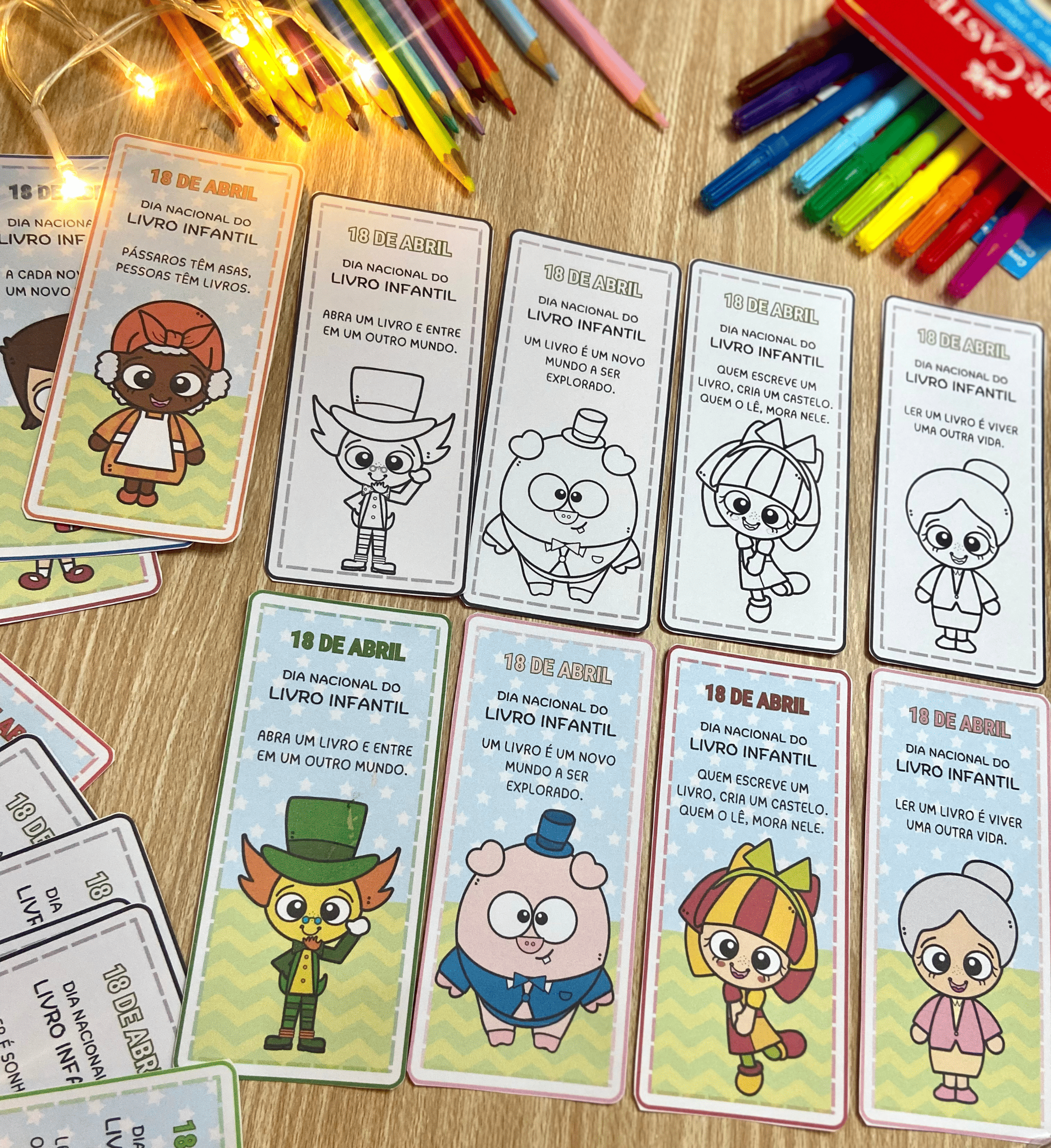 Dia do Livro Infantil: Kit Sítio do Picapau Amarelo em PDF — amostra 5: Celebre o Dia do Livro Infantil com painel e…