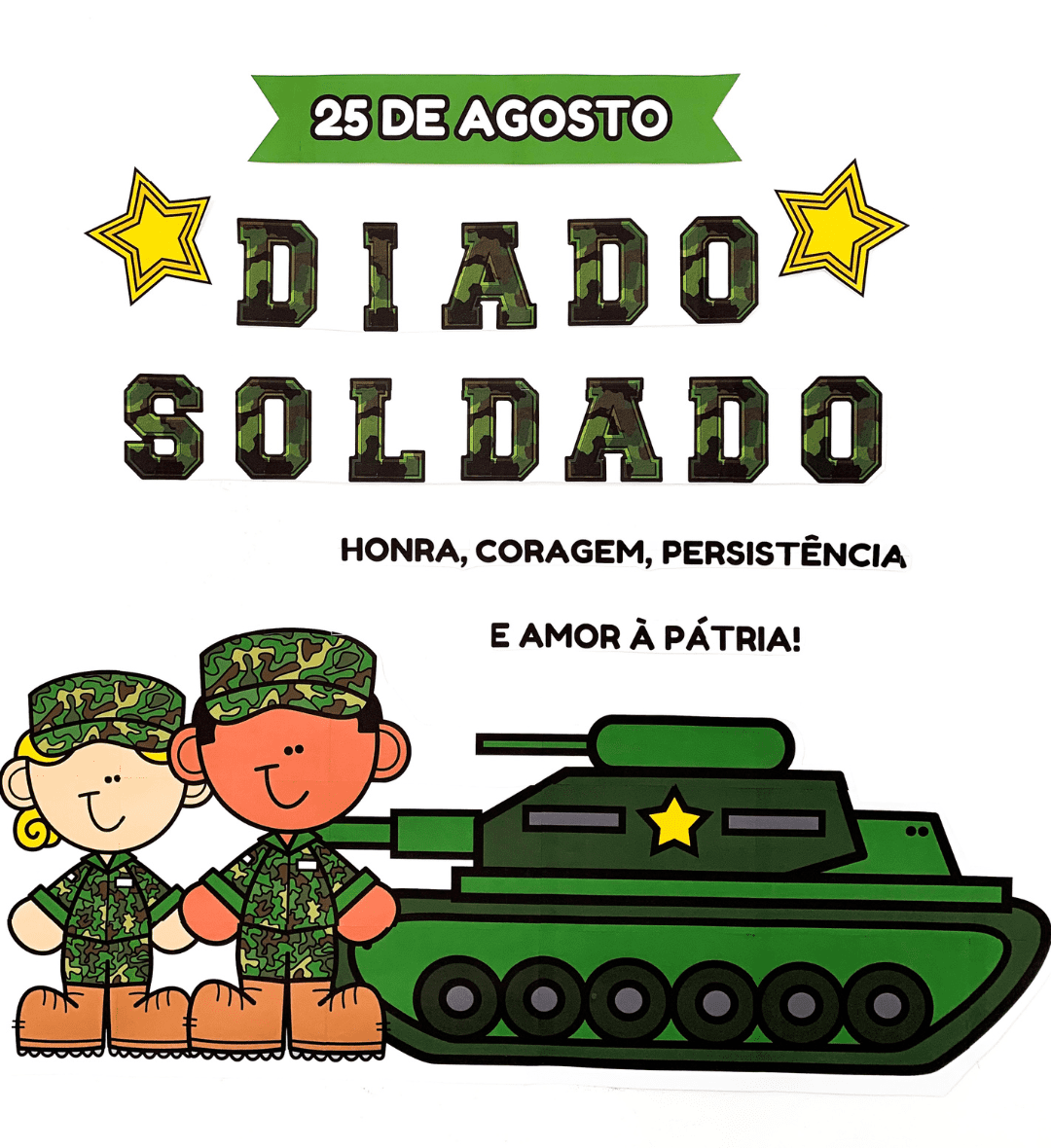 Dia do Soldado: atividades e painel para Educação Infantil — capa do material