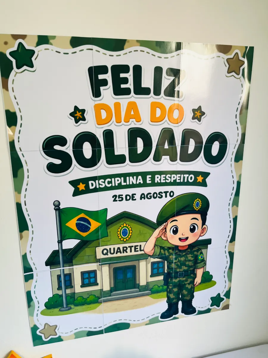 Dia do Soldado: Painel + Atividades + Coroa - Anos Iniciais — amostra 1: Comemore o Dia do Soldado, celebrado em 25 de…