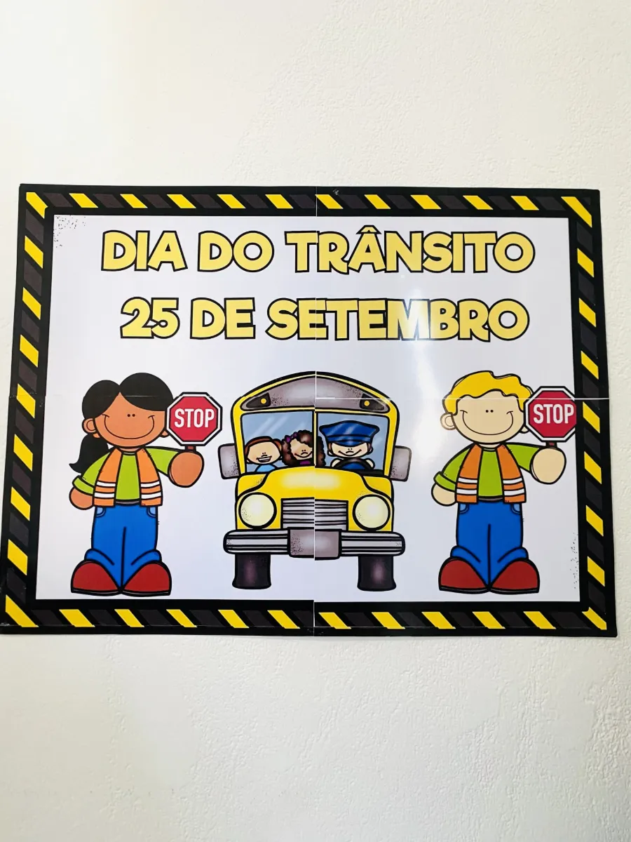 Dia do Trânsito: Atividade para Educação Infantil e Anos Iniciais — amostra 3: Aprender nunca foi tão divertido