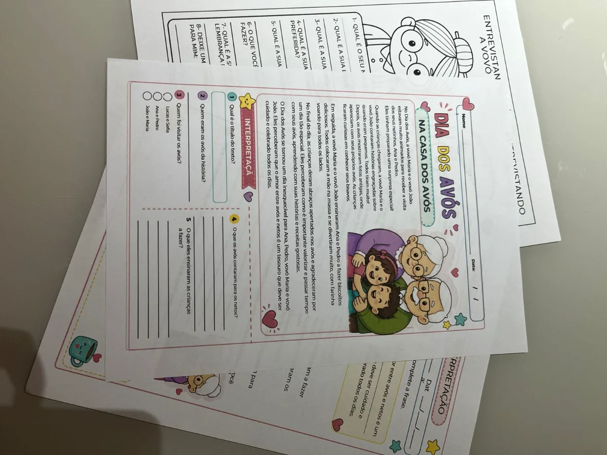 Dia dos Avós - Atividade Pedagógica — amostra 2: Desenvolva leitura, interpretação de texto e oralidade com uma atividade… Dia dos Avós - Atividade Pedagógica — amostra 2: Desenvolva leitura, interpretação de texto e oralidade com uma atividade…