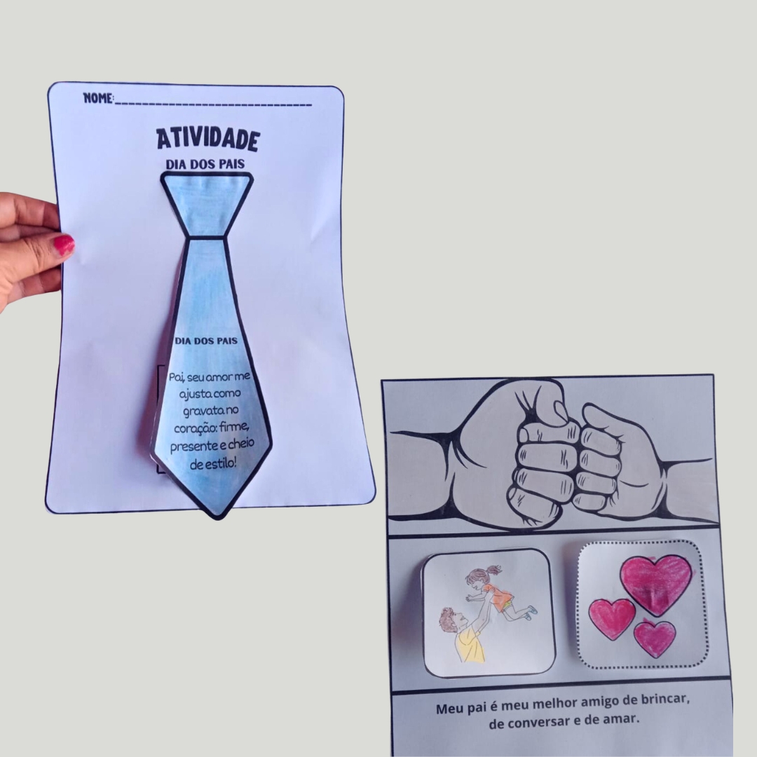 Dia dos pais: atividade interativa – PDF para Imprimir — capa do material