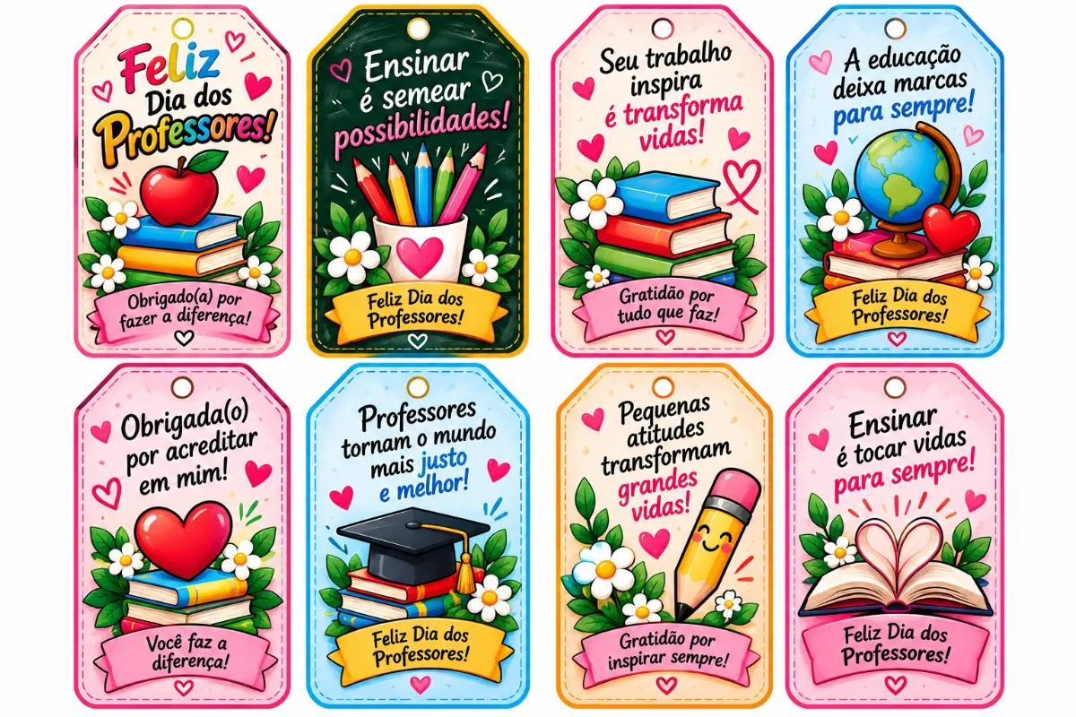 Dia dos Professores Kit Lembrancinhas pdf Educação Infantil — amostra 1: Dia dos Professores Kit Lembrancinhas PDF para…