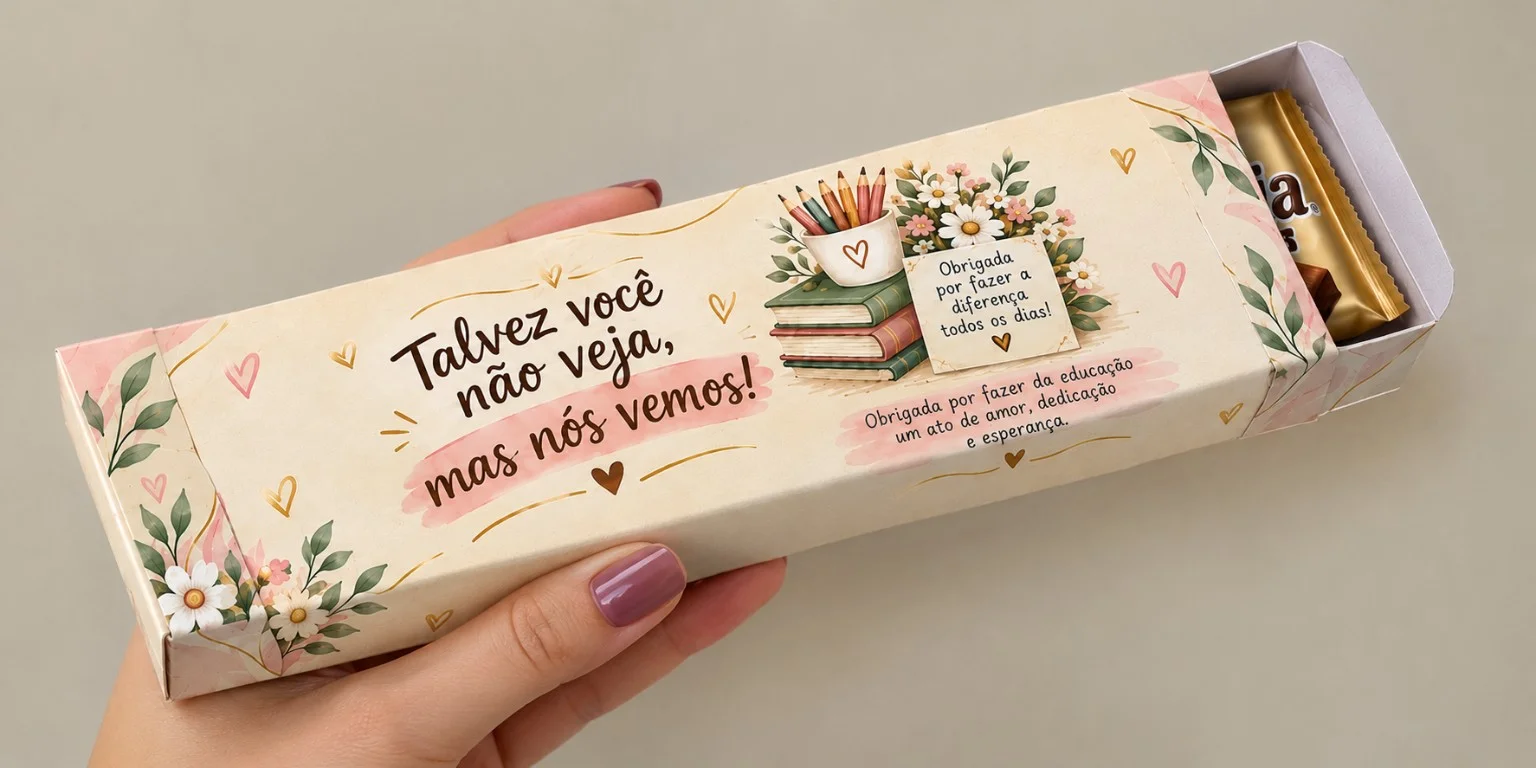 Dia dos Professores: Lembrancinha( cartão - caixa ) — amostra 1: Lembrancinha para o Dia dos Professores com caixa para…