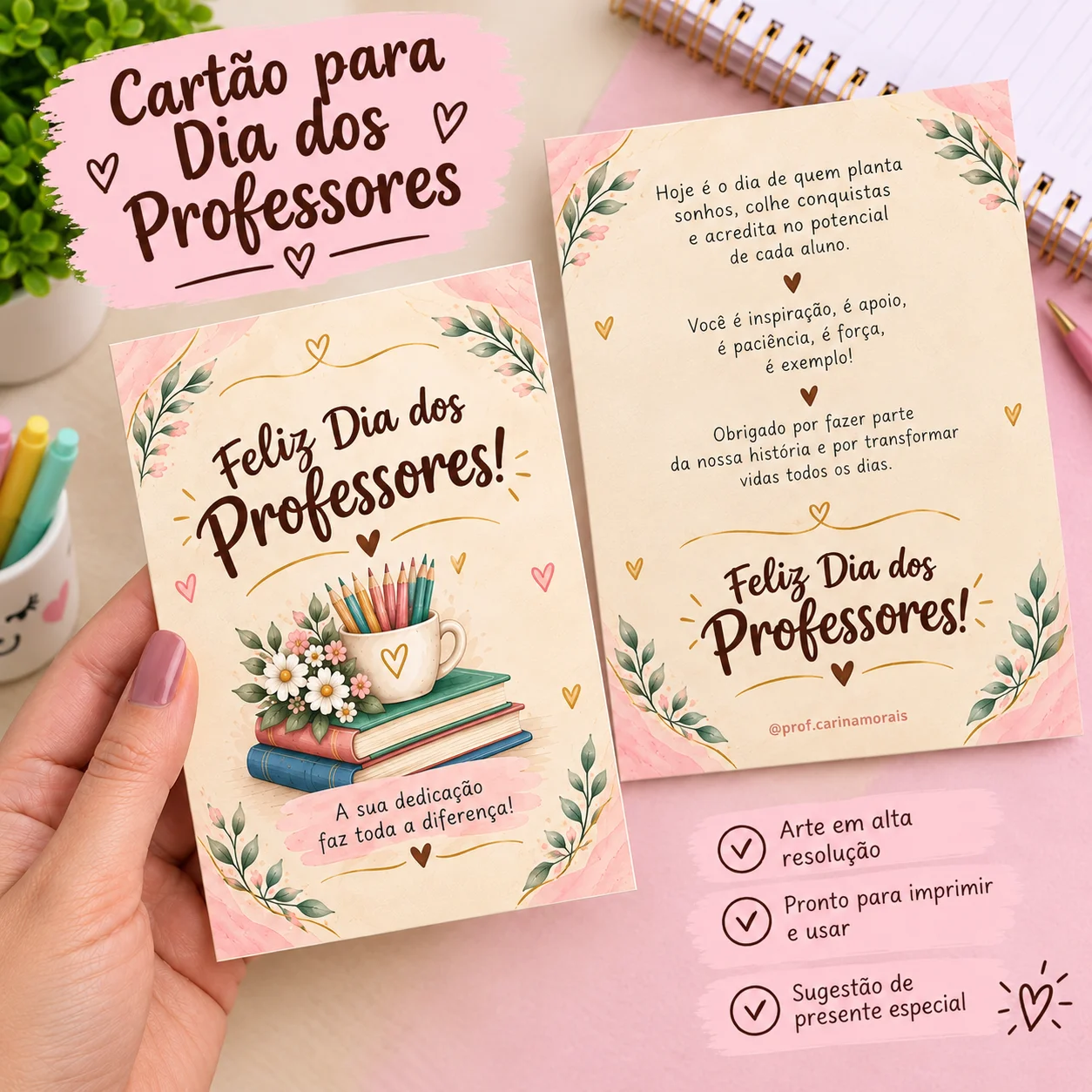 Dia dos Professores: Lembrancinha( cartão - caixa ) — capa do material