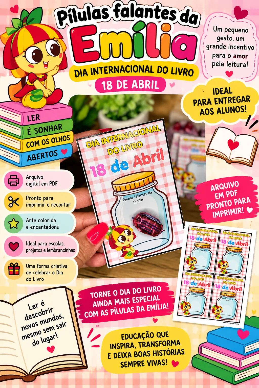 📚✨ DIA INTERNACIONAL DO LIVRO – 18 DE ABRIL ✨📚 — capa do material