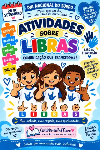 Dia Nacional do Surdo - SEQUENCIA DE ATIVIDADES PARA TRABAHAR INCLUSÃO — capa do material