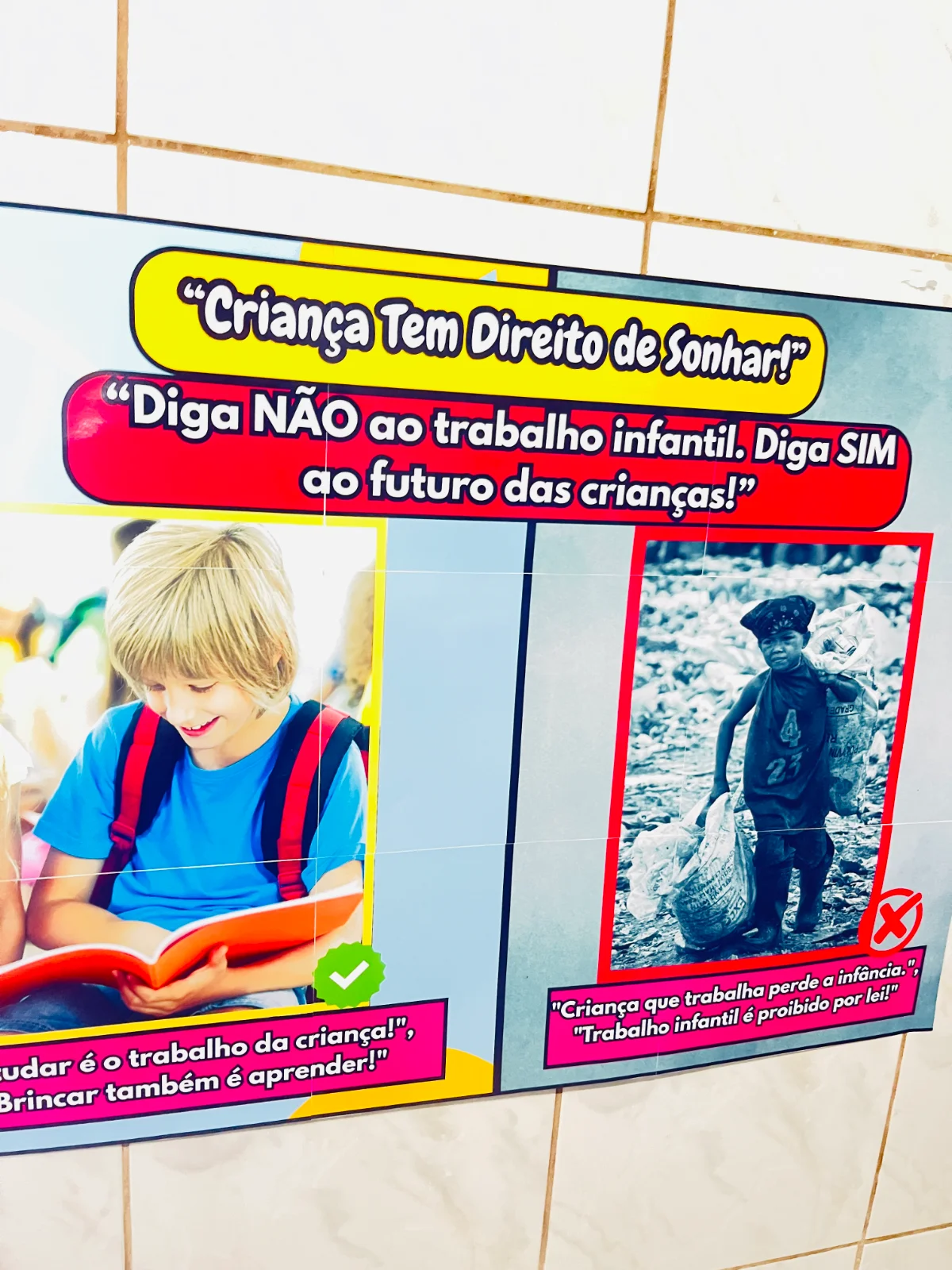 🎯 DIGA NÃO AO TRABALHO INFANTIL COM UM PAINEL QUE EDUCA E TRANSFORMA! — amostra 1: O que vem no material