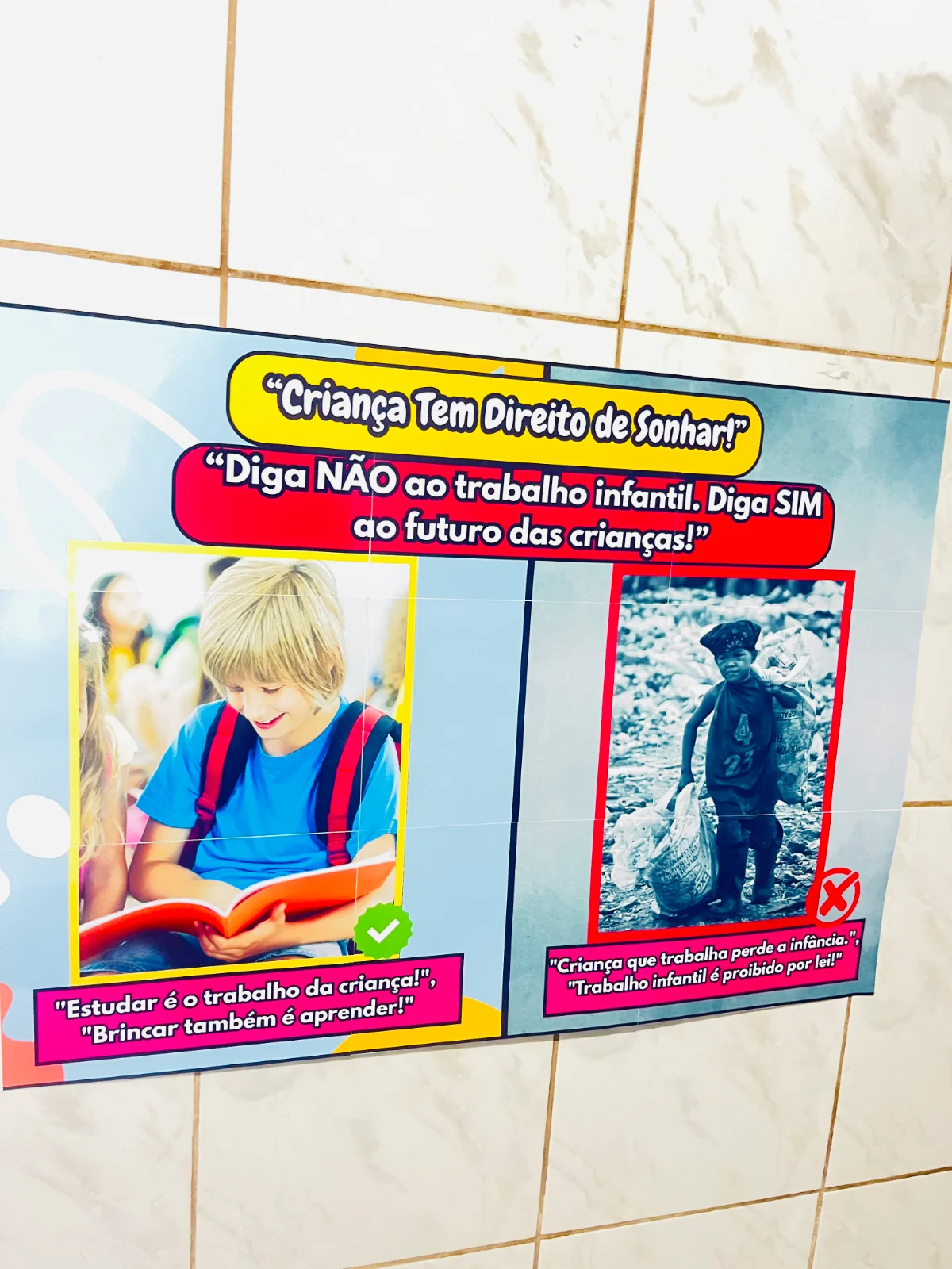 🎯 DIGA NÃO AO TRABALHO INFANTIL COM UM PAINEL QUE EDUCA E TRANSFORMA! — amostra 3: 📌 Leve para sua escola um painel…