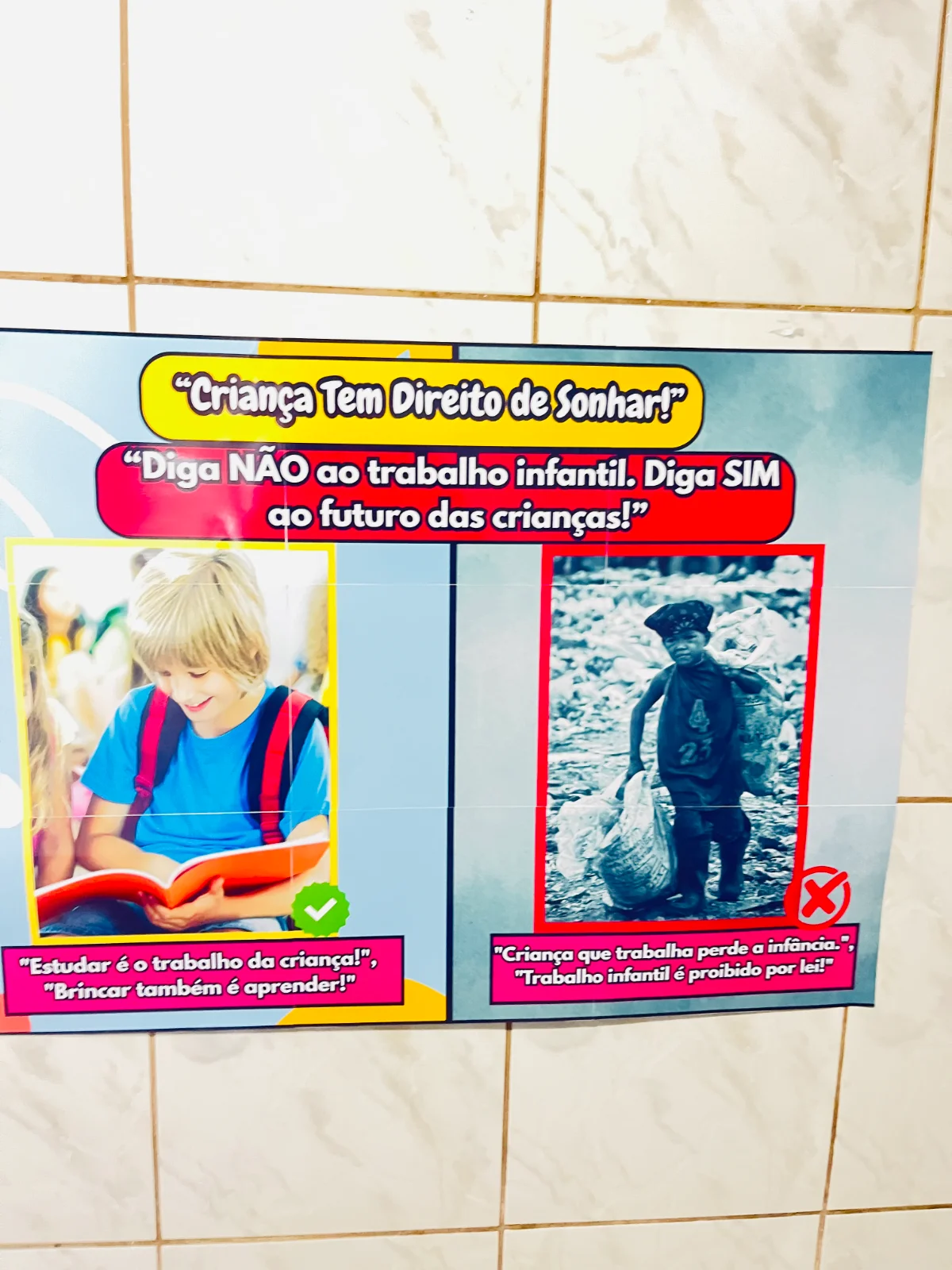 🎯 DIGA NÃO AO TRABALHO INFANTIL COM UM PAINEL QUE EDUCA E TRANSFORMA! — amostra 4: 📌 Leve para sua escola um painel…