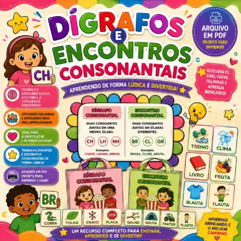 Dígrafo Consonantal Ou Encontro Consonantal? — capa do material