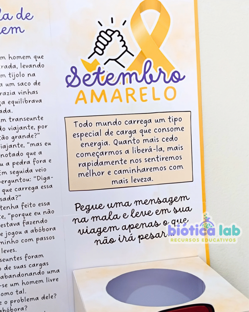 Dinâmica - A mala de viagem - Setembro Amarelo – Material Pedagógico — amostra 4: A Mala de Viagem – Setembro Amarelo Todos…
