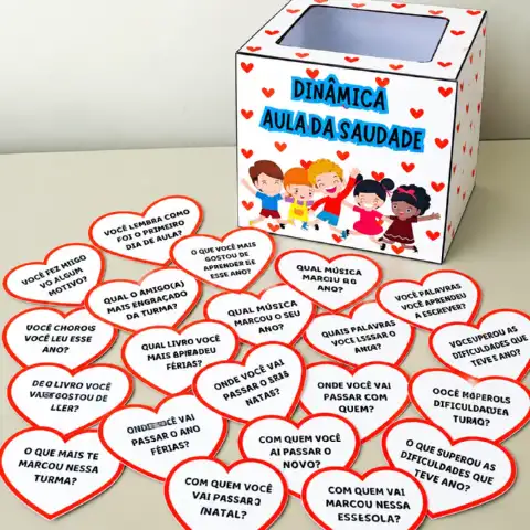 Dinâmica Aula da Saudade para Encerramento do Ano Letivo — amostra 3: Dinâmica Aula da Saudade com 9 páginas e perguntas… Dinâmica Aula da Saudade para Encerramento do Ano Letivo — amostra 3: Dinâmica Aula da Saudade com 9 páginas e perguntas…