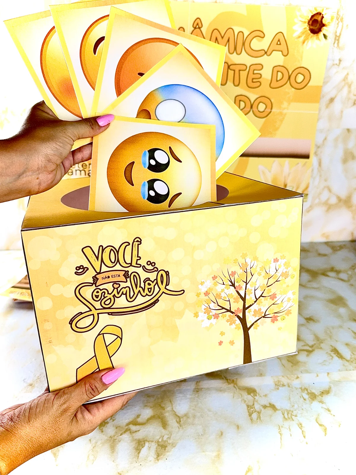 Dinâmica corrente do cuidado - Setembro amarelo — amostra 2: "💛🤝 Nossa 'Corrente do Cuidado' do Setembro Amarelo foi um…