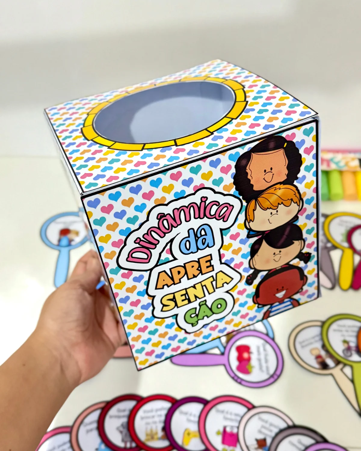 🌈 DINÂMICA DA APRESENTAÇÃO – APRENDER A SE CONHECER BRINCANDO! — amostra 4: 🌈 DINÂMICA DA APRESENTAÇÃO – APRENDER A SE…