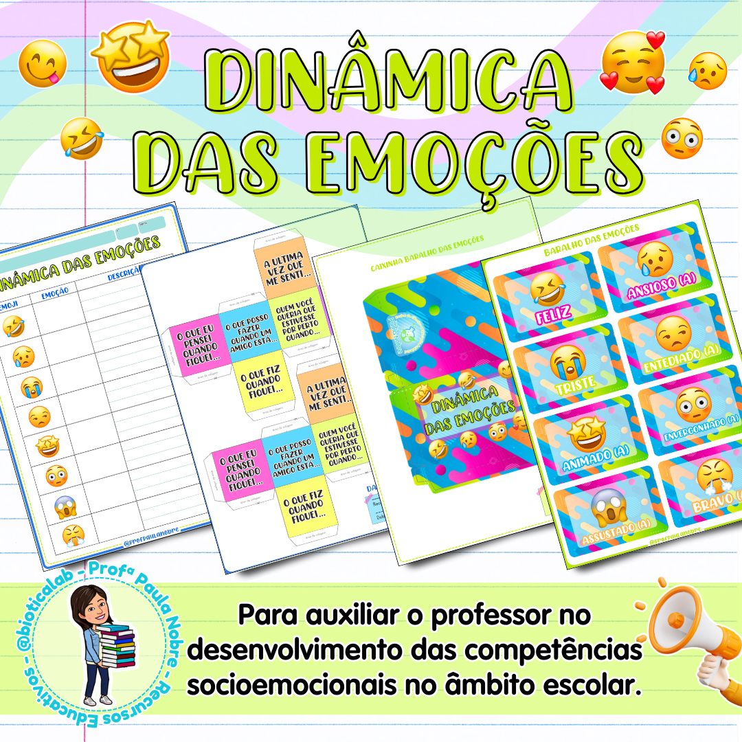 Dinâmica das Emoções – PDF para Imprimir | Anos Finais — capa do material