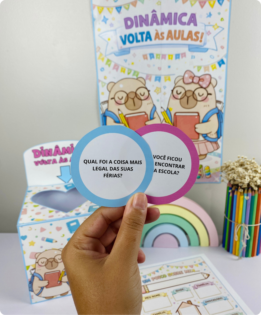 Dinâmica de volta às aulas com capivara para imprimir — amostra 4: Para quem é indicado