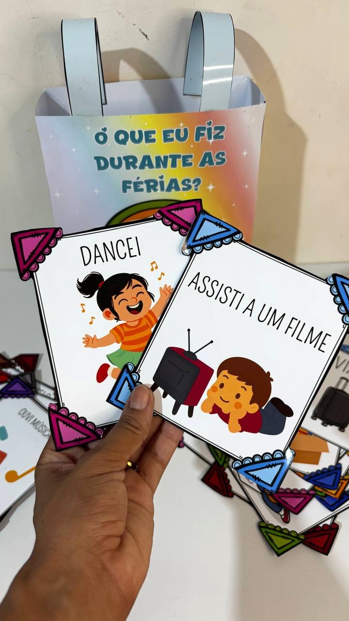 Dinâmica de volta às aulas: o que eu fiz nas férias | Educação Infantil e Anos Iniciais — amostra 1: Sobre o DINÂMICA DE…