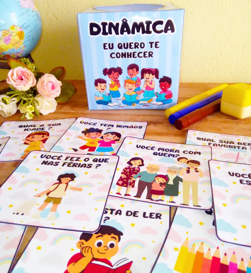 Dinâmica de volta às aulas: Quero te Conhecer — amostra 1: Dinâmica de volta às aulas para acolher e conhecer a turma