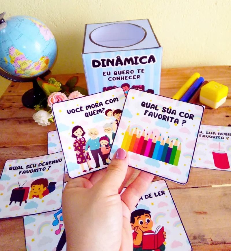 Dinâmica de volta às aulas: Quero te Conhecer — amostra 2: O que vem no material