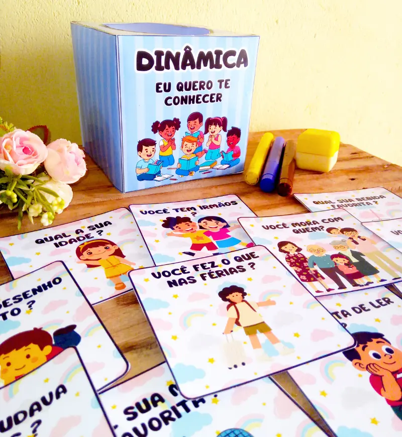 Dinâmica de volta às aulas: Quero te Conhecer — amostra 5: Acolha a turma e incentive a interação no início do ano com a…
