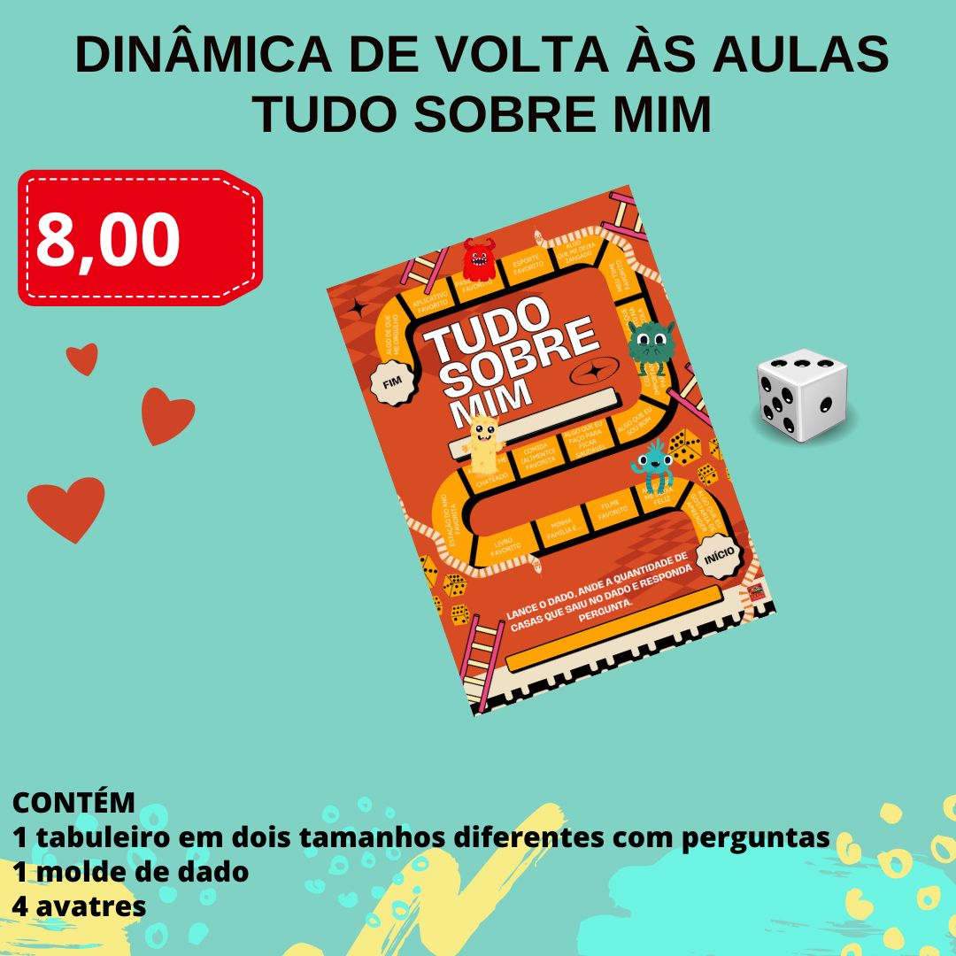 Dinâmica de volta às aulas - tudo sobre mim – PDF para Imprimir — capa do material