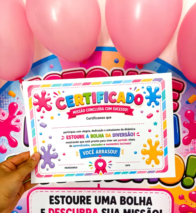 Dinâmica Estoure a Bolha: Kit em PDF para Volta às Aulas — amostra 3: Como usar em sala de aula